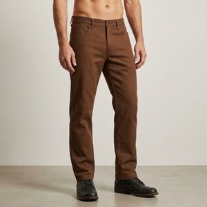 Brixton‎ Regular Fit Sepia Brown Chino Pants Mens 31 Cotton Blend